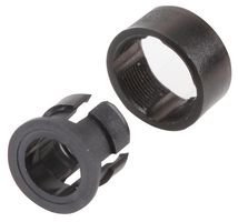 RTC52500 - LED Housing, 9.1 mm x 6.7 mm, Black, Plastic, 5mm / T1 3/4 LEDs - KINGBRIGHT
