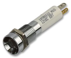 19TR0I12 - Multicolour Panel Indicators, Bright Chrome Bezel, Red, Yellow, Green, 8 mm, R 20mA, Y 40mA, G 20mA - CML INNOVATIVE TECHNOLOGIES