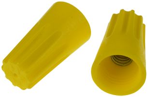 HE4 - CLOSED END SPLICE, TWIST-ON, YELLOW - HOFFMAN PRODUCTS