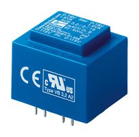 AVB2.3/2/9 - PCB Transformer, Safety, Encapsulated Safety Isolating, 2 x 115V, 2 x 9V, 2.3 VA, 50Hz / 60Hz - BLOCK
