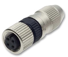 21 03 111 2405 - Sensor Connector, HARAX Series, M12, Female, 4 Positions, IDC / IDT Socket, Straight Cable Mount - HARTING