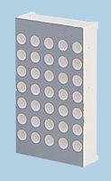 TA12-11GWA - LED Dot Matrix Display, Green, 2.2 V, 19 mcd, 5 x 7, 22.9mm x 39mm, 565 nm - KINGBRIGHT