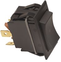 TIGK51-6S-BL-NBL - SWITCH, ROCKER, DPST, 15A, 250V, BLACK - CARLING TECHNOLOGIES