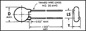 125LD10-R - CERAMIC CAPACITOR 1000PF, 125V, Y5V, 20%, RADIAL - VISHAY