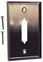 SPC15201 - WALL PLATE, STAINLESS STEEL, 1 MODULE - MULTICOMP