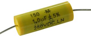 150105J250JE - CAPACITOR POLYESTER FILM FILM 1UF 5%, 250V, - CORNELL DUBILIER