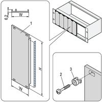 20848-421 - Panel, Shielded, 3U, 21HP, Pack 5, Aluminium, Unfinished, Subracks and 19" Cases, 128.4 mm - NVENT SCHROFF