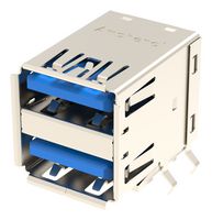 GSB4112312HR Stacked USB Conn, 3.1 Type A, 9Pos Amphenol ICC