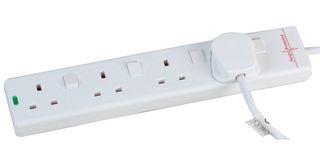 2814NS(1N) 5M - Surge Protector, 4 Outlets, UK, 13 A, 250 V, UK Type G, 5 m - PRO ELEC