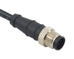 MP010873 - Sensor Cable, M12 Plug, Free End, 8 Positions, 2 m, 6.6 ft, MP M12 Sensor Cable Assemblies - MULTICOMP PRO