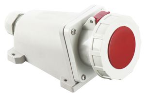 MP011112 - Industrial Pin & Sleeve Connector, MP-CEE, Socket, 3P+N+E, Surface Mount, Red, IP67, 63A, 400V - MULTICOMP PRO