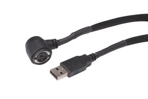 MP012104 - Magnetic Connector Cable Assembly, Braided, Magnetic 2 Position Right Angle Plug, USB A Plug, 5 A - MULTICOMP PRO