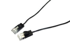MP013147 - Ethernet Cable, Cat6a, RJ45 Plug to RJ45 Plug, UTP (Unshielded Twisted Pair), Black, 3 m, 9.84 ft - MULTICOMP PRO