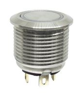 MPC16T-A2FE-0-JR-0V - Vandal Resistant Switch, MP Vandal Resistant Switches ON-OFF, 16 mm, SPST-NO-DM, Round Flat - MULTICOMP PRO