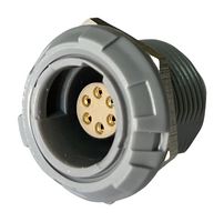 MCP-P1SRG06PGG - Circular Connector, Standard Circular Connector, MCP IP50 Push Pull, Panel Mount Receptacle - MULTICOMP PRO