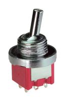 MP1FS5T12BA1M1QES-5 - Toggle Switch, Miniature, On-Off-(On), SPDT, Non Illuminated, MP Miniature Toggle Switches - MULTICOMP PRO