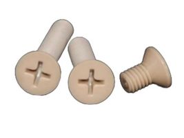 MP014497 - Screw, Phillips, Flat Countersunk Head, M5, PVDF (Polyvinylidene Fluoride), 8 mm Length - MULTICOMP PRO