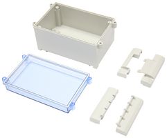 MP015494 - Plastic Enclosure, Hinge Type, Multipurpose, ABS, Polycarbonate, 94 mm, 106 mm, 166 mm, IP65 - MULTICOMP PRO