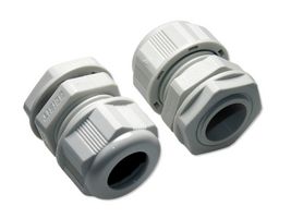 MP015669 - Cable Gland, M20 x 1.5, 10 mm, 14 mm, Nylon (Polyamide), Grey, IP68, IP69K - MULTICOMP PRO