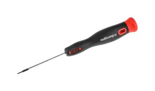 MP-SD4016F - Screwdriver, Slotted, Precision, TPR Handle, SVCM Steel Shank, 2.5 mm Tip, 60 mm L Blade, 155 mm OVL - MULTICOMP PRO