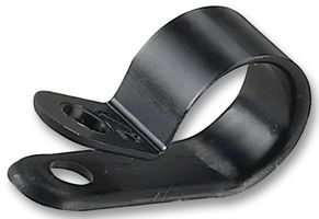 CCH50-S10-C0 - Fastener, P Clip, Screw Mount Cable Clamp, 12.7 mm, Nylon 6.6 (Polyamide 6.6), Black, 12.7 mm - PANDUIT