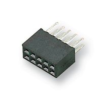 M50-3000545 - PCB Receptacle, Vertical, Board-to-Board, 1.27 mm, 2 Rows, 10 Contacts, Through Hole Mount - HARWIN
