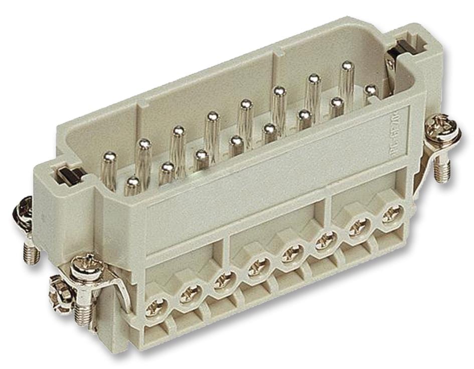 HARTING Rectangular Power Inserts / Modules 0920 016 2612 INSERT, PLUG, HAN A, 18-14 AWG, 16+E WAY HARTING 659496 0920 016 2612