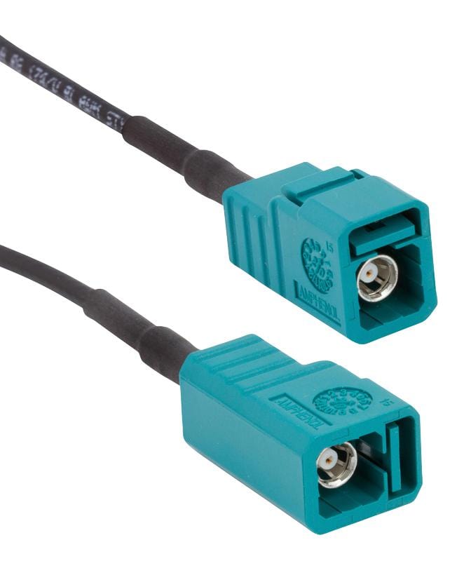 AMPHENOL RF RF - Coaxial 095FJZFJZSH-012 RF COAX CABLE, FAKRA JACK-JACK, 12" AMPHENOL RF 3649515 095FJZFJZSH-012