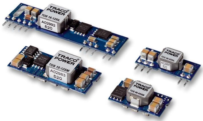 TOS 06-05SIL CONVERTER, DC/DC, POL, SIL, 3.3V/6A TRACO POWER