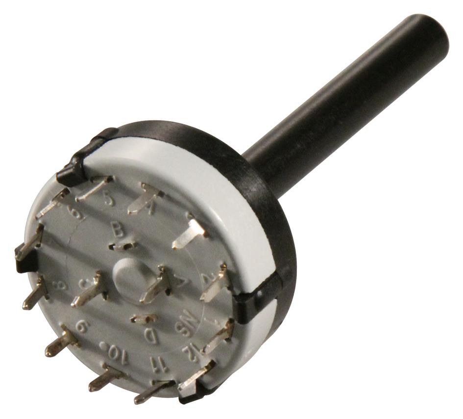 CK1045 ROTARY SWITCH, DP6T, 0.15A, 250VAC LORLIN
