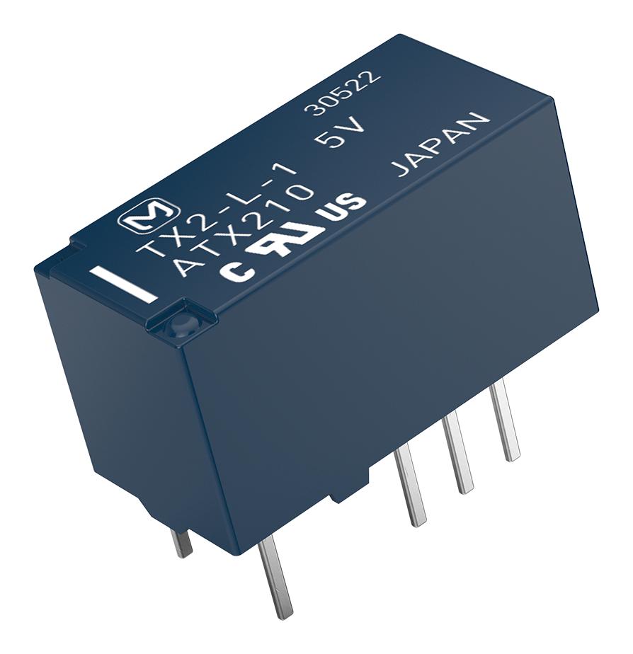 TX2-12V RELAY, SIGNAL, DPDT, 30VDC, 2A PANASONIC