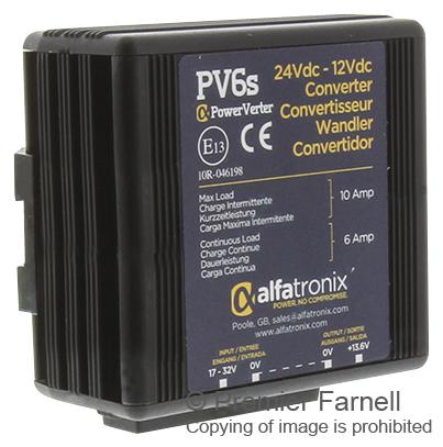 PV6S DC/DC CONVERTER, 12V, 6A ALFATRONIX