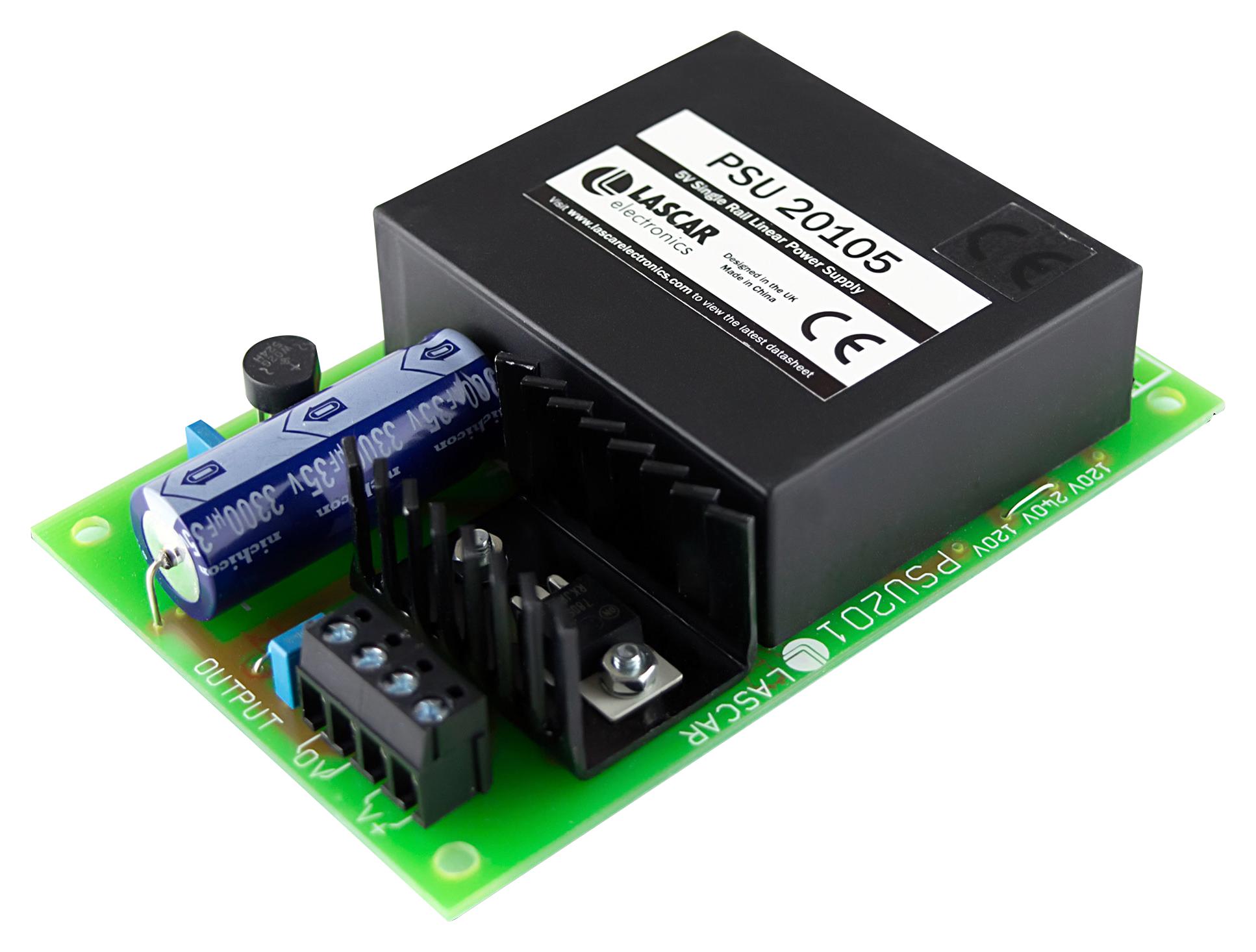 PSU20105 POWER SUPPLY, PCB, 5V, 1A LASCAR