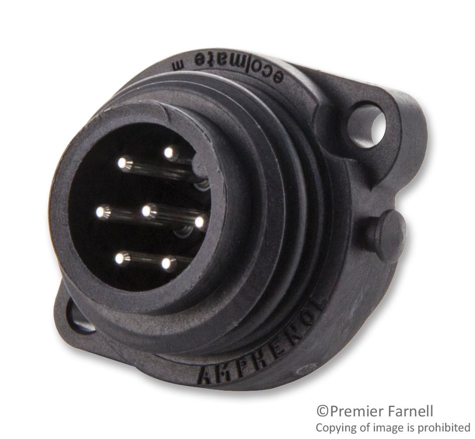 C016 10C006 000 12.. PLUG, PANEL, CRIMP, 6P+E WAY AMPHENOL SINE/TUCHEL