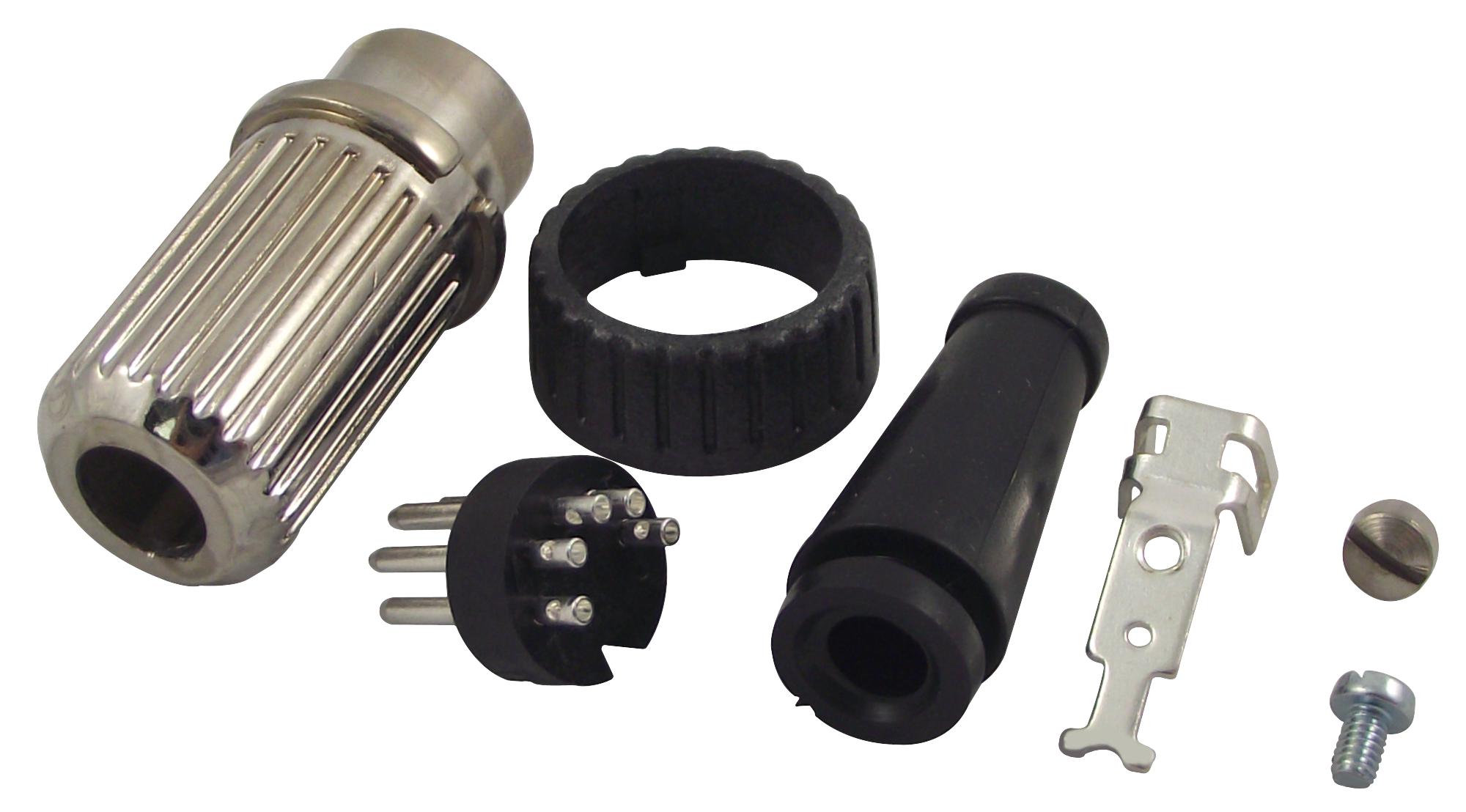 592-0501 PLUG, DIN, LOCKING, 180DEG, 5PIN DELTRON COMPONENTS