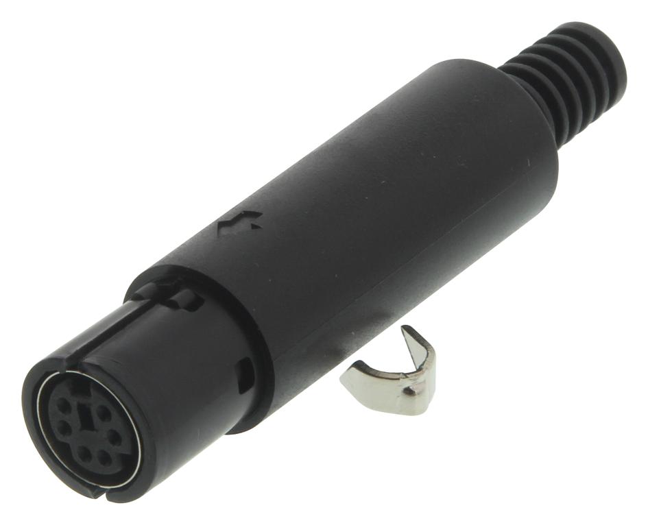 MJ-372/6 CIRCULAR, JACK, MINI-DIN, 6 WAY, CABLE LUMBERG
