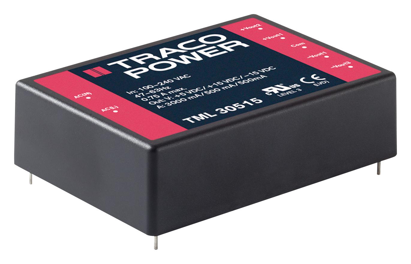 TML 20112 PSU, AC/DC, 1.7A, 20W, MODULE TRACO POWER