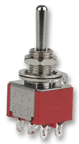 3-1825138-8 TOGGLE SWITCH, DPDT, 5A, 120VAC, PANEL ALCOSWITCH - TE CONNECTIVITY
