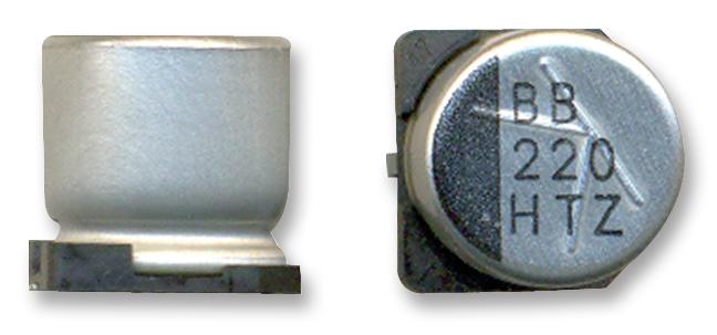 25TZV33M6.3X6.1 CAP, 33µF, 25V, RADIAL, SMD RUBYCON