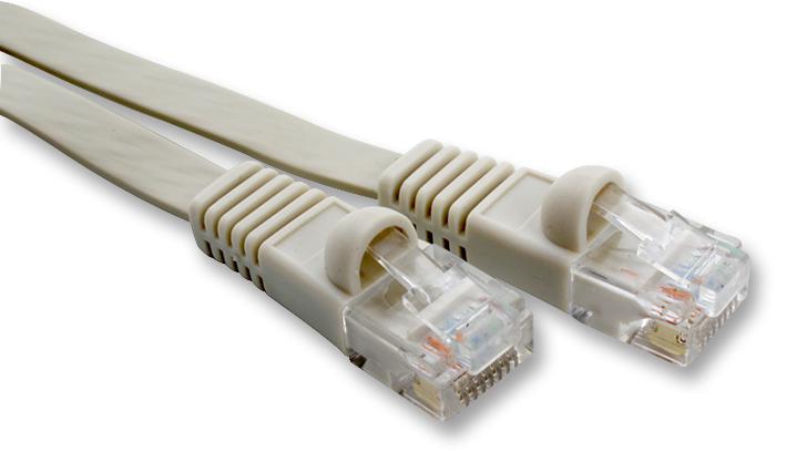 2966-2F LEAD, FLAT CAT6 UTP, BEIGE, 2M VIDEK