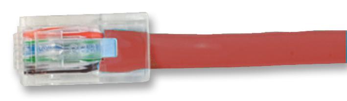 1996-1R LEAD, CAT6 UNBOOTED UTP, RED, 1M VIDEK