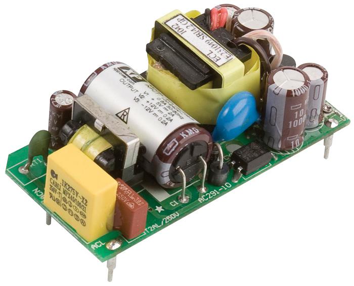ECL25US03-P PSU, 20W, 3.3V, MINI, PCB MOUNT XP POWER