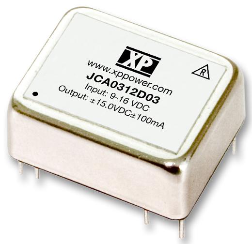 JCA0312D01 CONVERTER, DC/DC, 2O/P, 3W, +/-5V XP POWER