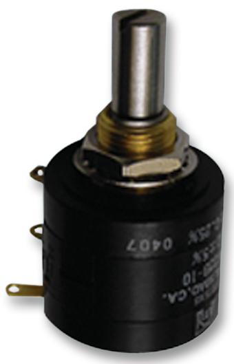 MW22B-3-200 POTENTIOMETER, 3 TURN 200 OHM 0.7W ETI SYSTEMS