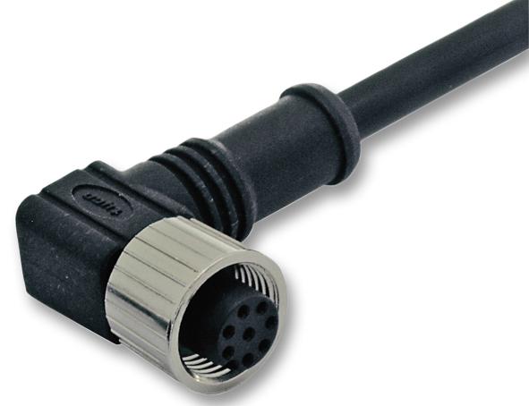 1838258-3 CABLE, M12, FEMALE, 5POS, RA TE CONNECTIVITY
