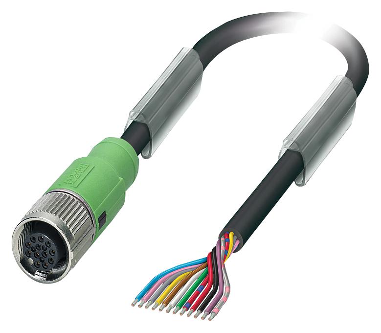 1430611 SENSOR CORD, 12P M12 RCPT-FREE END, 1.5M PHOENIX CONTACT