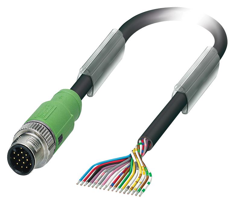 1430705 SENSOR CORD, 17P, M12 PLUG-FREE END, 3M PHOENIX CONTACT