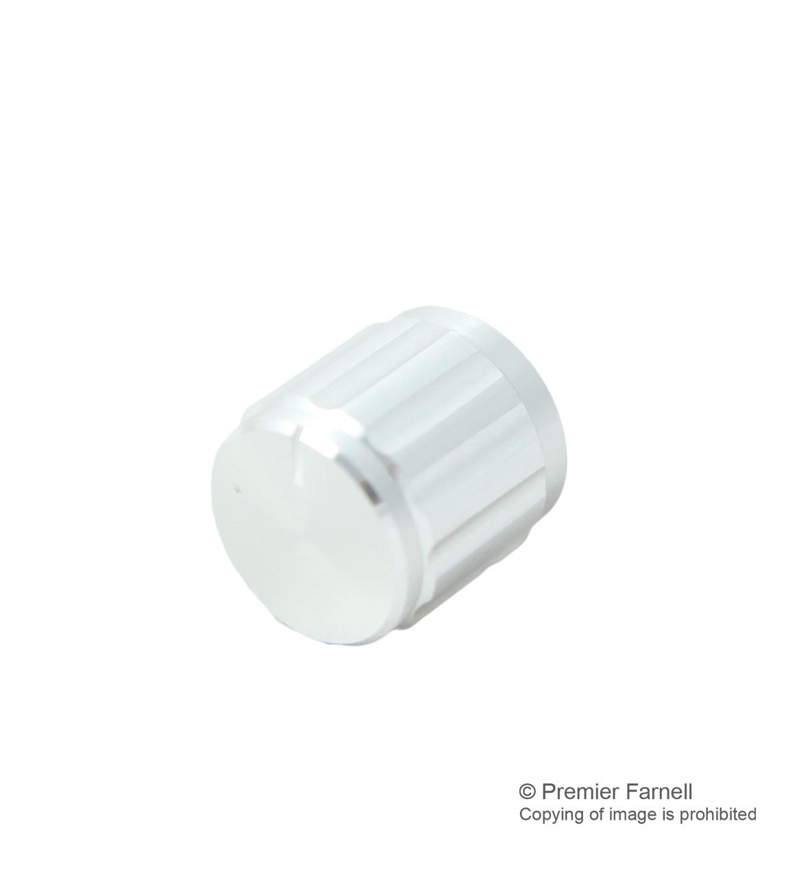 15T-2D KNOB, ALUMINIUM, FLUTED, 15MM MULTICOMP