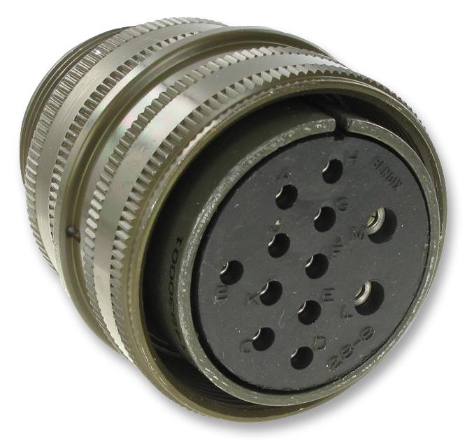 MS3106A18-12S CONNECTOR, CIRCULAR, SIZE 18, 6WAY AMPHENOL