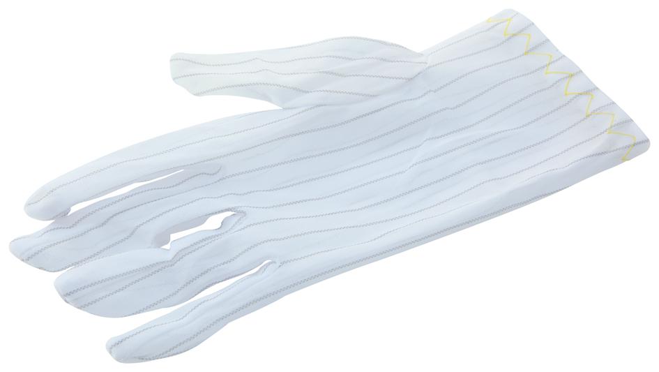 109-0027 GLOVES, ESD, MEDIUM, WHITE, PK10 MULTICOMP